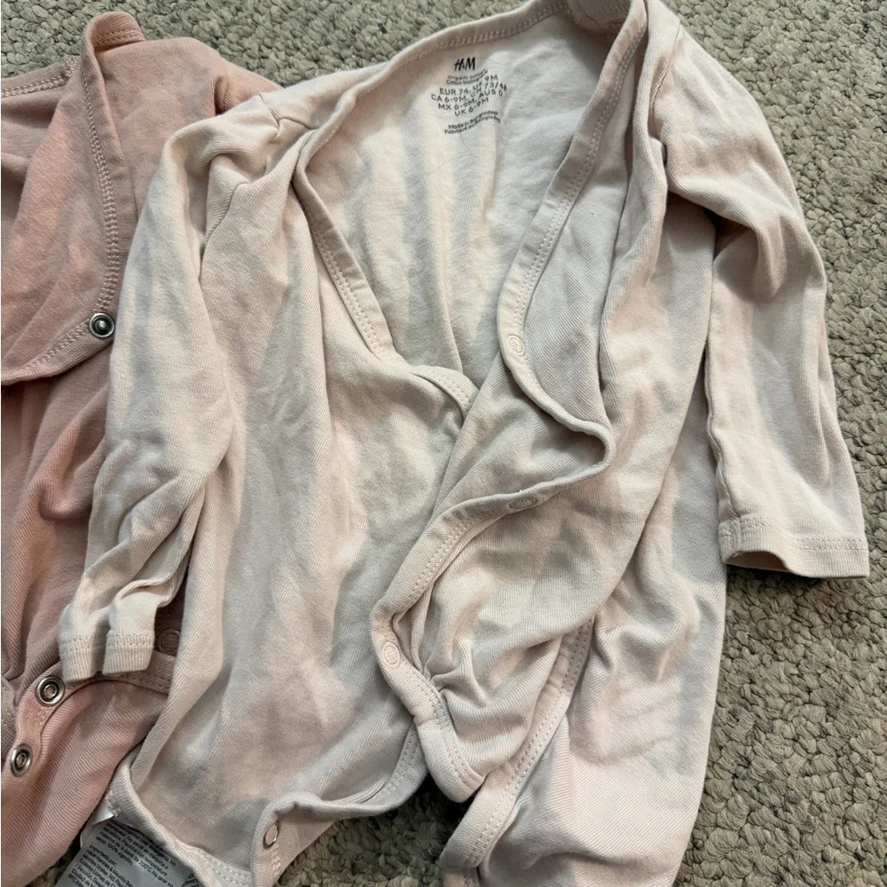 Lot of 3 baby onezee Sz 9 months Carter’s H&M